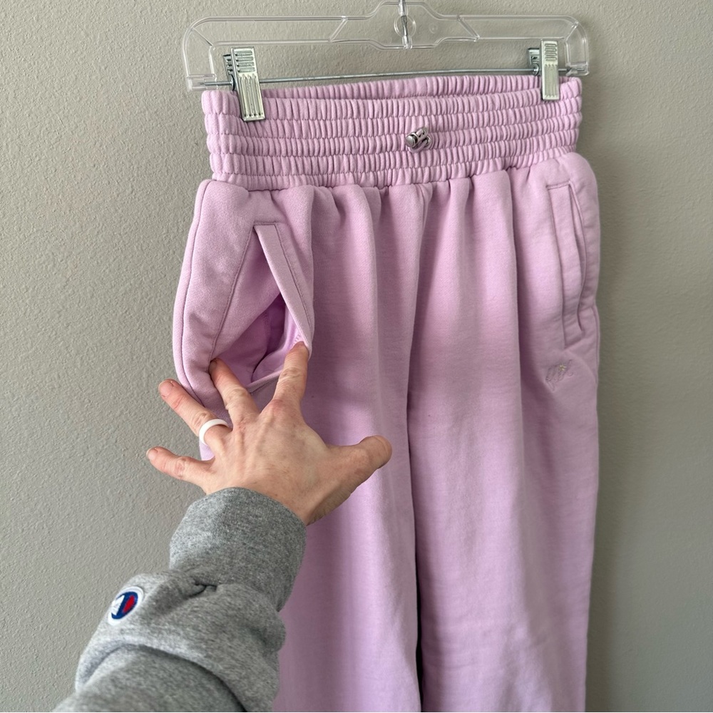 For Love & Lemons Josie Pink/Purple Jogger Sweatpants Lounge Small - Picture 7 of 15